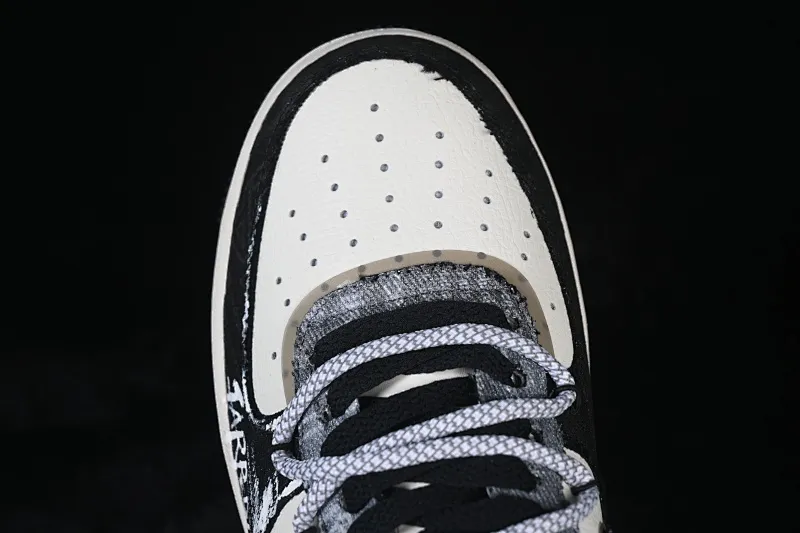 All categories Nk Air Force 1 Air Force series Nk Air Force 1 Low Air Force low-top Nike Air Force 1'07 Low "Dark Gothic Graffiti" Hand-painted graffiti Dark graffiti Air Force 1 low-top casual sneakers FB0607-110